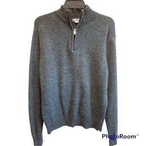 Enzo Mantovani 100% Wool Sweater Gray Medium